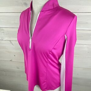 Amy Sport Pink Long Sleeve Golf Tennis Athletic Top Katelyn Paloma - NWT